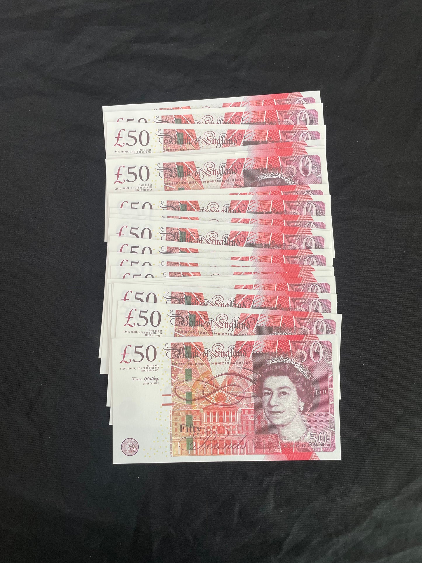 Replica UK Prop Money - Best Fake Money (50s) - Prop Cash For Film & Youtube Pranks