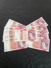 Replica UK Prop Money - Best Fake Money (50s) - Prop Cash For Film & Youtube Pranks