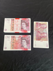 Replica UK Prop Money - Best Fake Money (50s) - Prop Cash For Film & Youtube Pranks