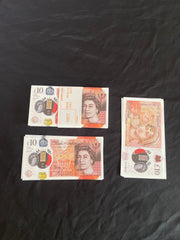 UK Prop Money - 10x100 Bank Notes (100 Pounds) - Fake Cash For Film & Youtube